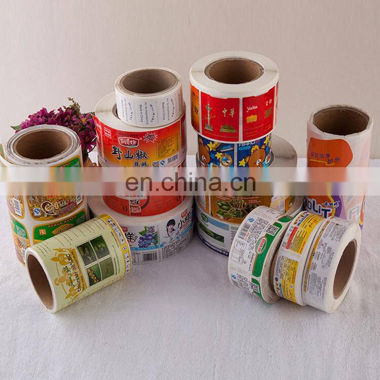 advertising and promotional pvc vinyl label sticker/roll self adhesive sticker for can and bottle