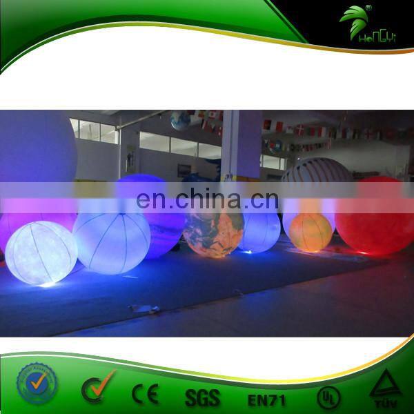 A Set Of Solar System Nine Planets Inflatable LED Planets Light Helium Balloon