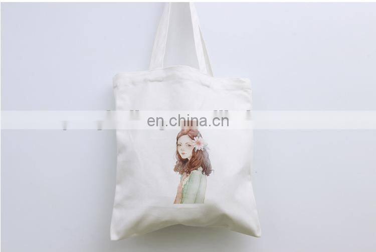 Wholesale UK Women Popular White Black Canvas Tote Bag