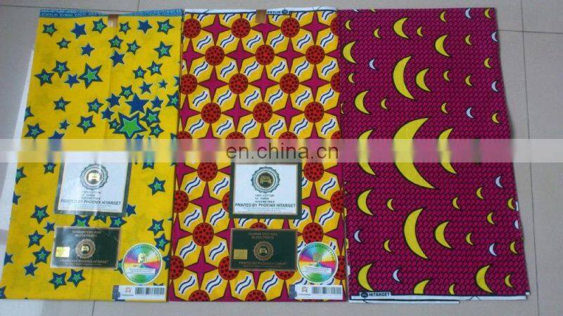 The Real Manufacturer of Hitarget Brand Veritable African Real Wax Cotton Fabric Block Printing