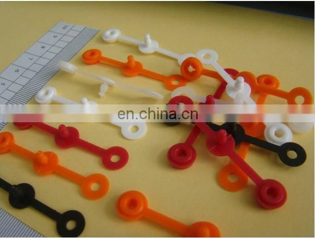 2017 Hot Sale One direction Plastic Bead Closure with Teeth inside for one time use