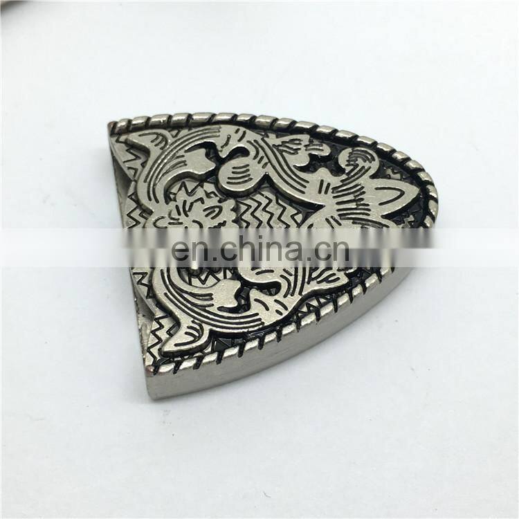 BS001 Wholesales three Pieces Silver Color Western Cowgirl Belt Buckle Set