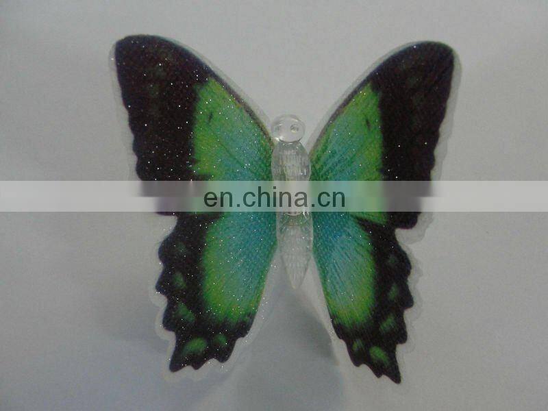 Christmas items beautiful LED flashing optical fiber butterfly