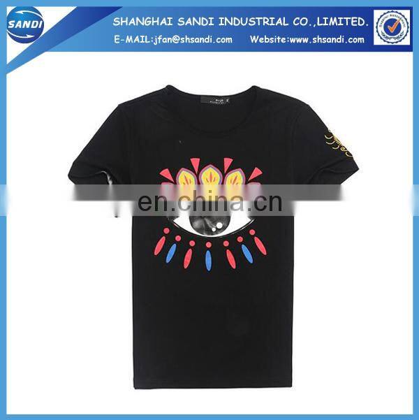 Cheap promotional logo print custom t-shirt