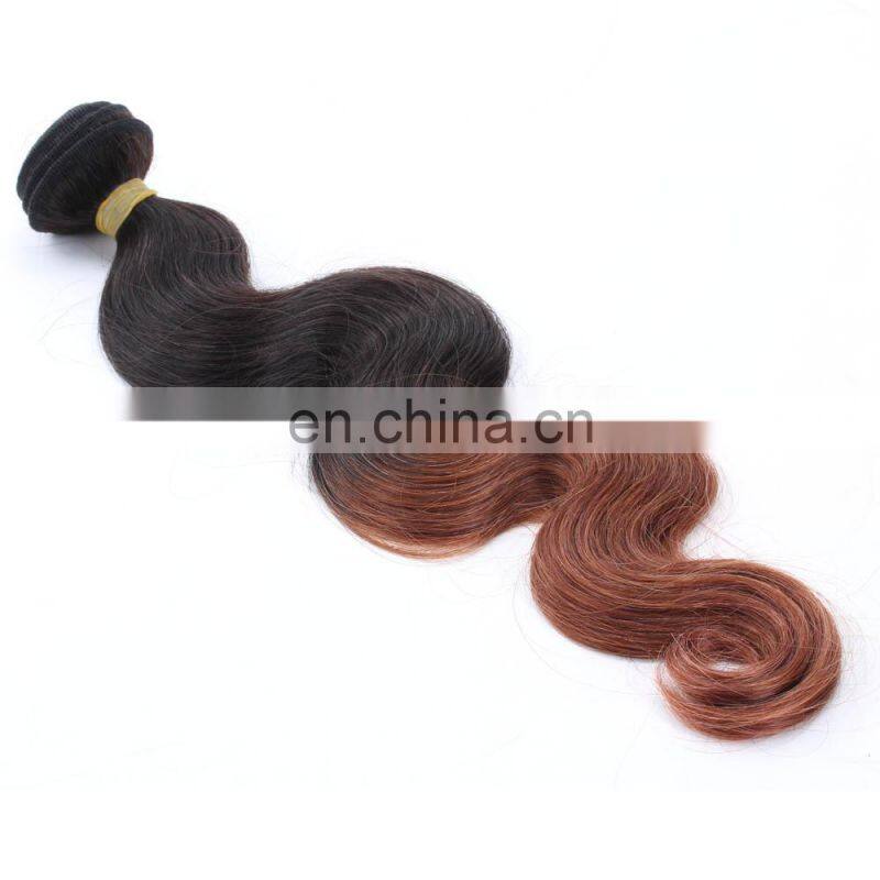 Ombre color High Quality Wholesale Virgin Hair 8a grade brazilian hair brazilian body wave hair