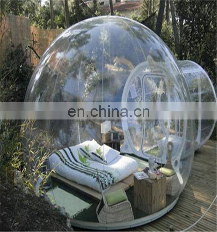 Hot selling inflatable outdoor clear bubble tent for family camping