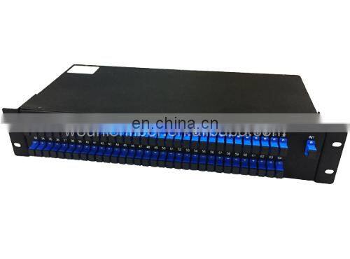 1U 2U Single Mode SC LC UPC APC Fiber Optic PLC Splitter Rack-mount Module 1x8 rack mount plc splitter
