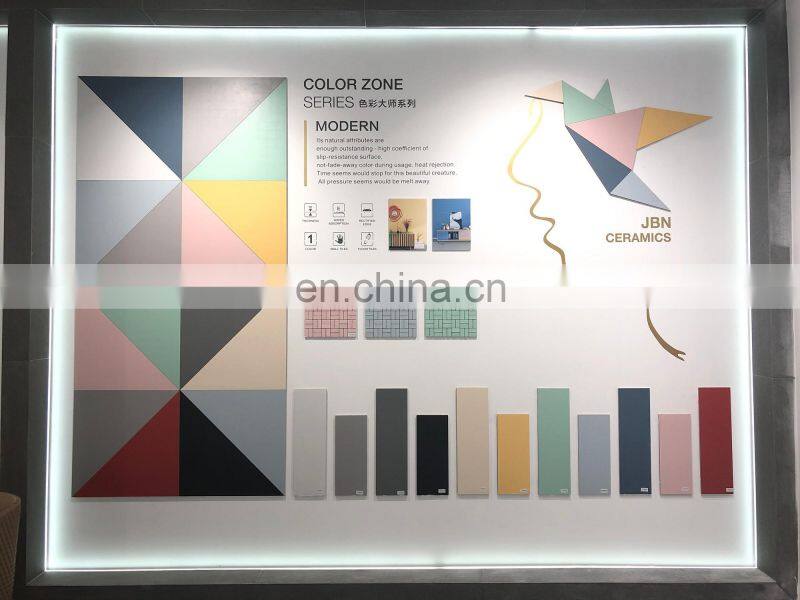 Foshan JBN Ceramics pure color red/yellow/blue/green/pink 600x600mm ceramic floor tiles