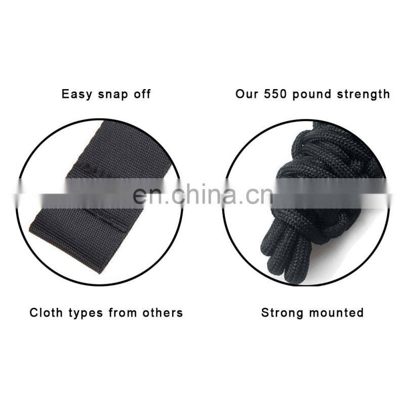 2PCS Black Paracord Door Limiting Straps Limiter Restrictor For Jeep Wrangler CJ YJ TJ JK