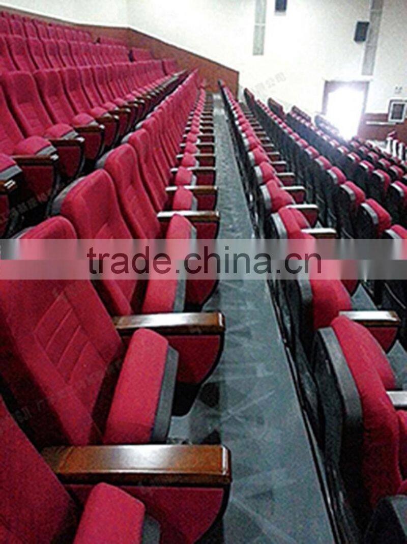 aluminium alloy leg auditorium seating with writing tablet HJ88A-L