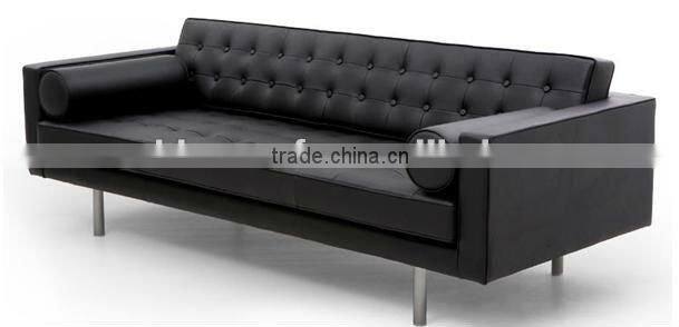 Elegant Fabric Leisure Sofa with Footstool