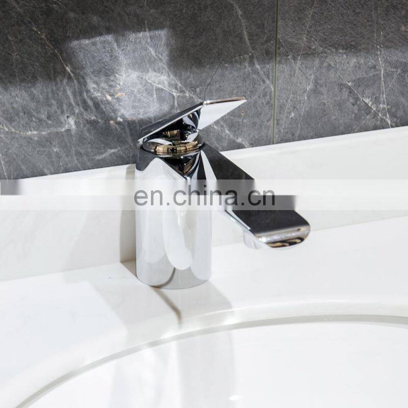 wenzhou 304 wire drawing cold and hot water tap faucet bathroom