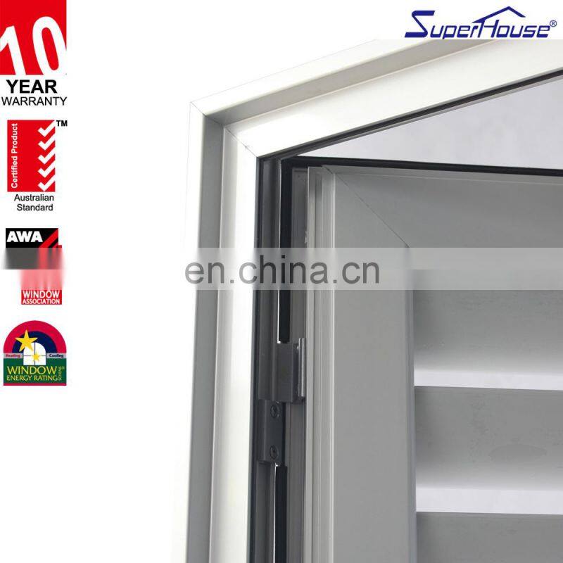 Superhouse Special Aluminium Exterior Aluminium Vented Loure Door With Chinese Best Workmanship