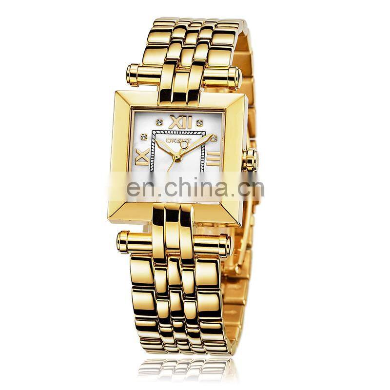 Wholesale Fashion Quartz Movement Watch For Women Shenzhen Dualtime Luxury Ladies Watch Stainless Steel Case Watch Bracelet