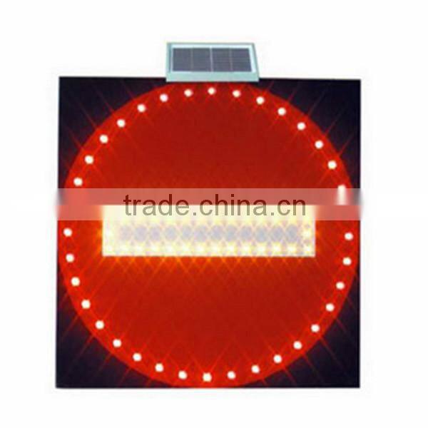 Direct manufacture LED traffic speed limit warning solar sign board