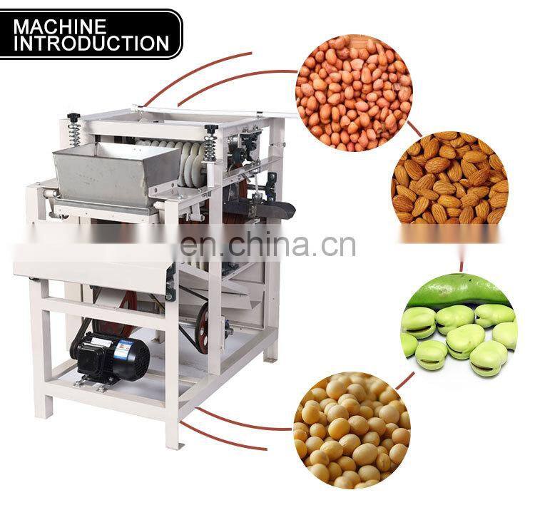 Broad bean cutting bean opening broad bean sliting machine