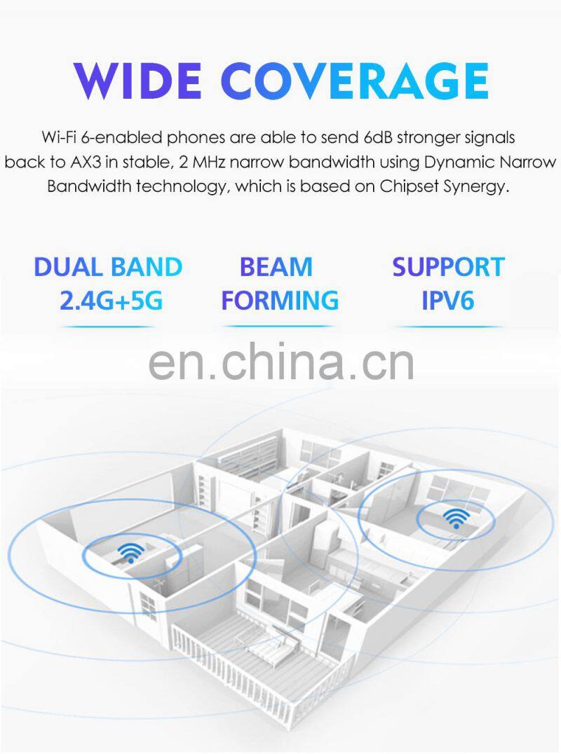 ALLINGE XYY545 Wifi6 Wireless Wifi Router AX3 Wifi Hotspot 3000Mbps Router Wifi 4G With 4Ports