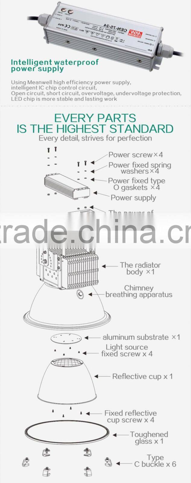 Pccooler 500w led flood light