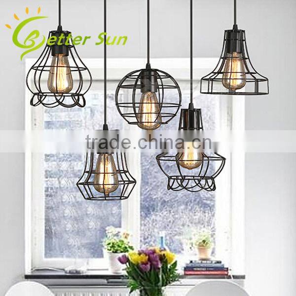 Industrial Pendant Lamp Iron Cage Pendant Light Fixture of Ceiling