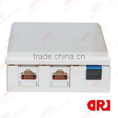 white cat5e plastic surface mount box single port
