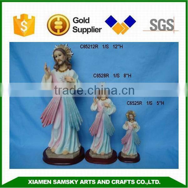 Polyresin catholic religious divine mercy statue