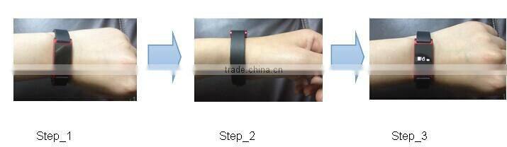 Health 24 Hour Sleep /steps / calorie/distanceTrack silicon ion power sport bracelet