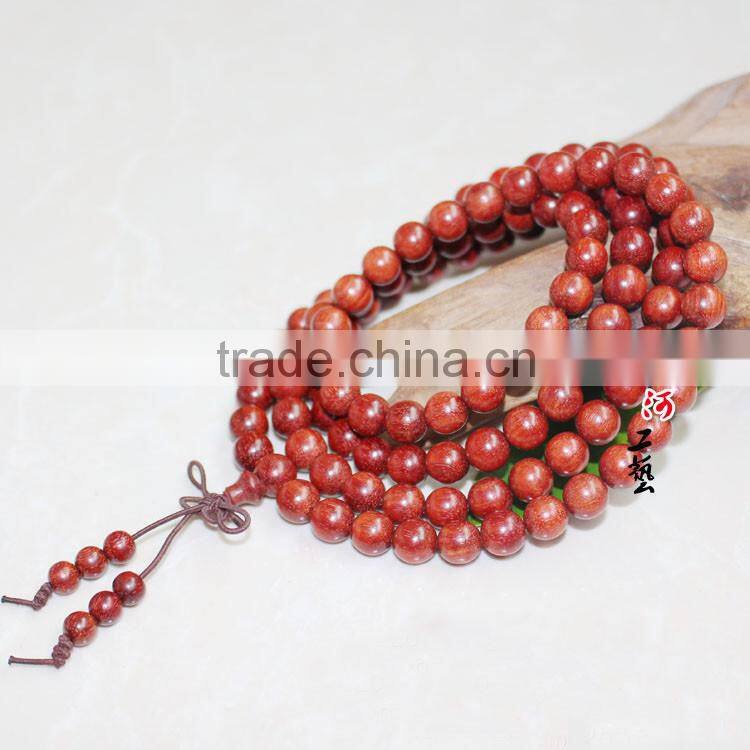 wholesale Tibetan Elastic String 8mm Baphia nitida,108 beads japa mala wrist mala