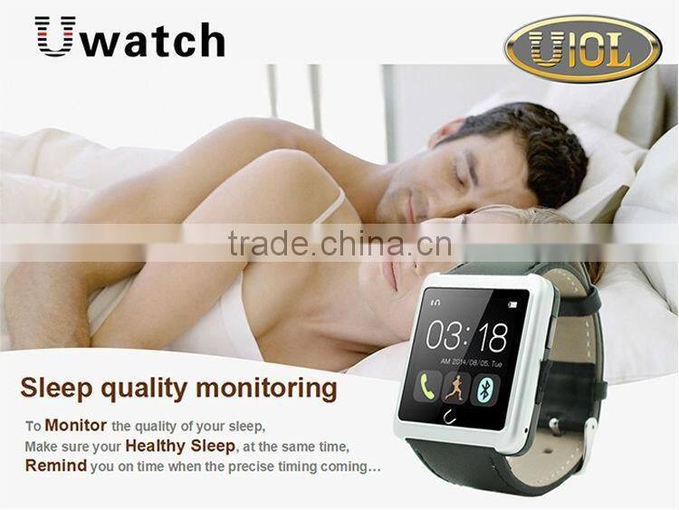 2015 New U Watch U10L Anti-lost Bluetooth Smart Watch Luxury Sports SmartWatch For iPhone 6 5 5S IOS Samsung S5 Note 4 HTC