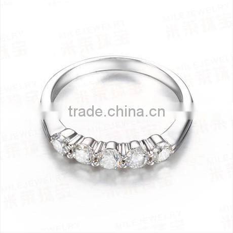 14K White Gold New design gold finger ring
