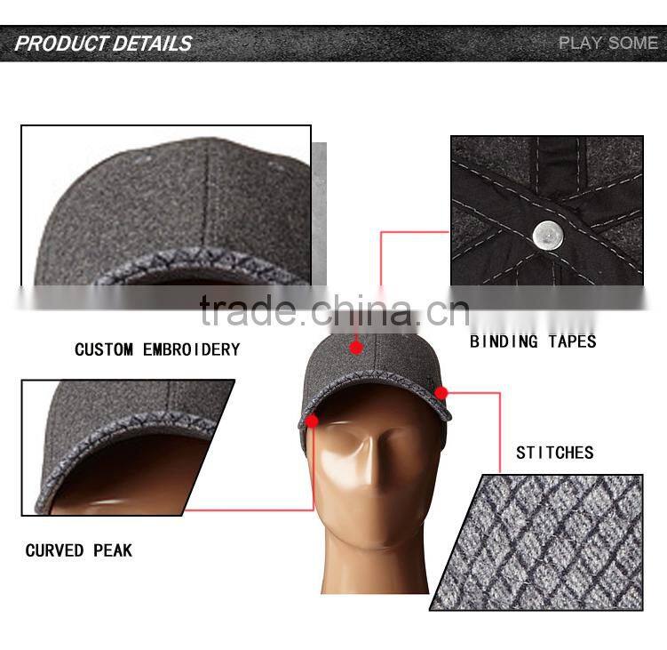 Wholesale suitable wooly hats grey wool hats boys