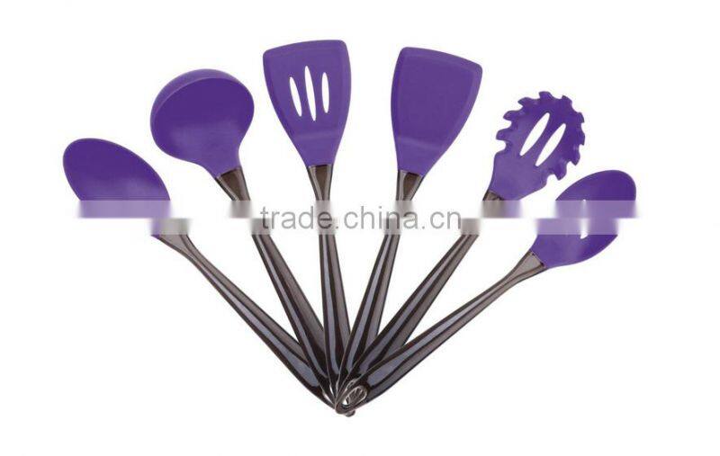 8 pcs best selling food grade FDA and LFGB colorful silicone utensils kitchen products set