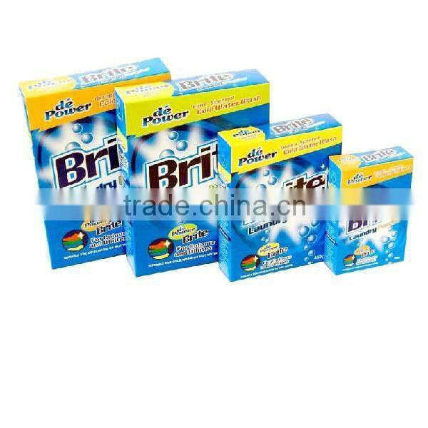 Customized washing powder box