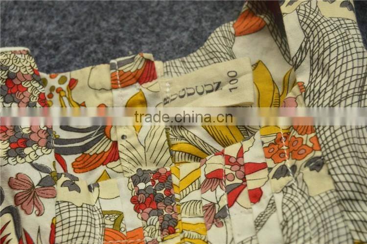 2016 New arrival summer boutique children dress wholesale new model girl dress for print frock design kid dress (ulik-GD094)