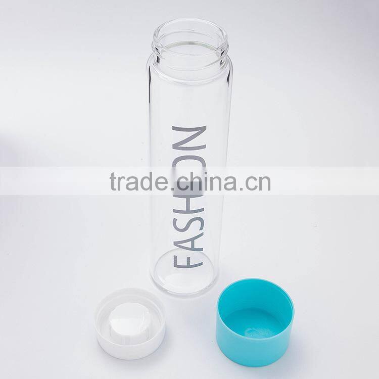 Glass made Fahion water bottle with bag