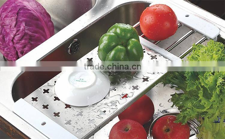 S/S+ABS 35.5*17 Kitchen stainless steel sink food drying rack