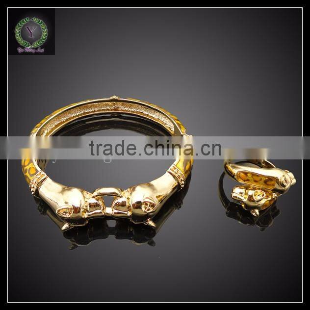 Latest Design CZ Copper Fashion Bangle European and American punk style Fashion Jewelry Bracelet