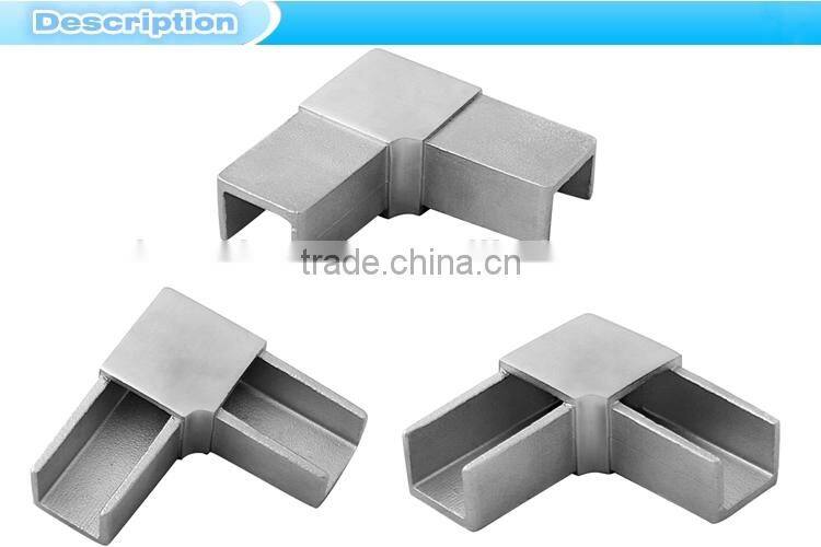 balcony stainless steel square slot u tube