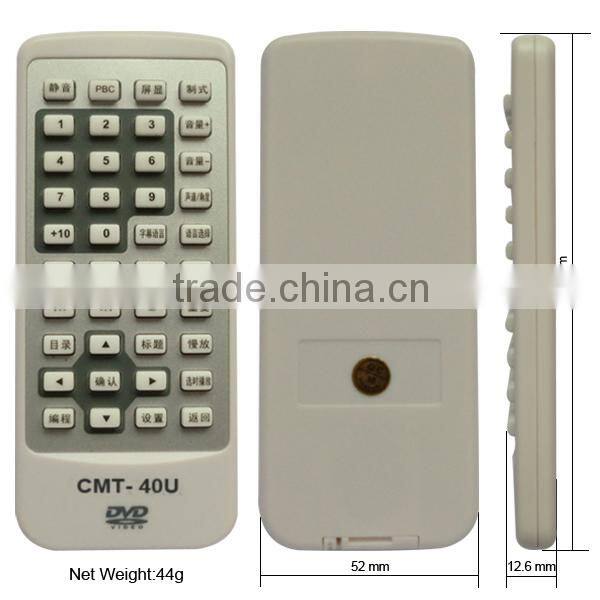 40 keys home appliance dvd remote control