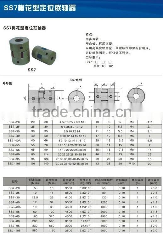 electric ball screws flexible coupling for motors