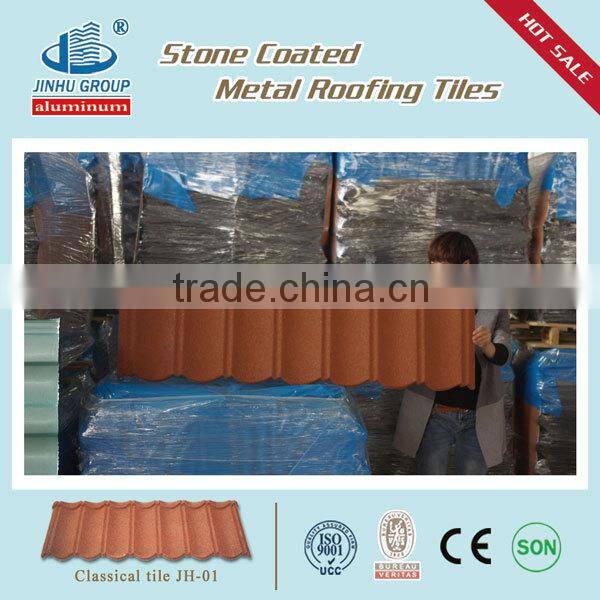 smoky gray bond/classic/wood / shingle classic tile Stone Coated metal Roofing Tiles