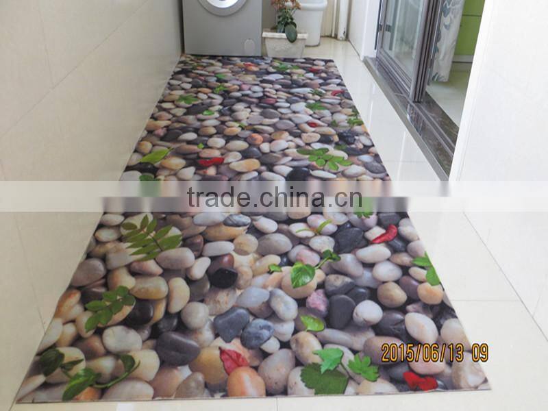 3D printed pp fiber pvc backing or TPR backing door mat entrance carpet