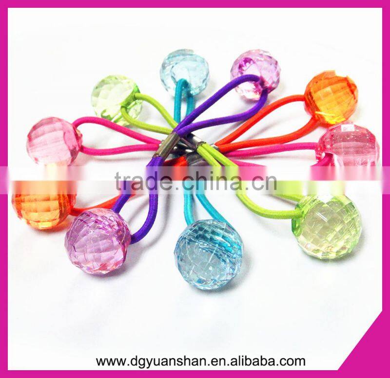 Acrylic ball decorate elastic hair band,hair accessories