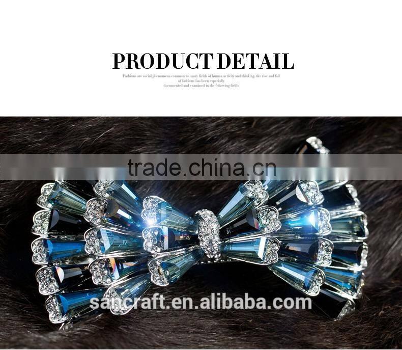 Women gifts shinning Austrian zircons magic hair clip