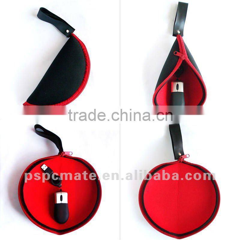 mini foldable mouse pad with mini mouse for travel and promotional gifts