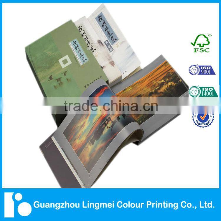 Embossed cover hardbound book printing service with exquisite boxes