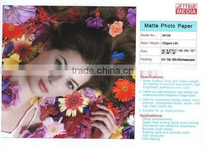180-260gsm RC glossy & satin Inkjet photo paper