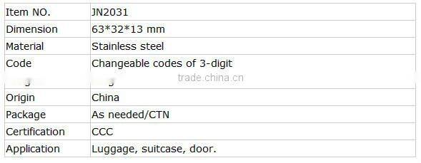 Online shopping Jianning Security JN2031 Changeable Combination Pad Lock