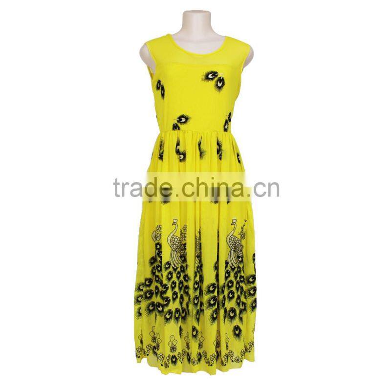 new patterns woman simple fashion flower dress model ladies casual dress
