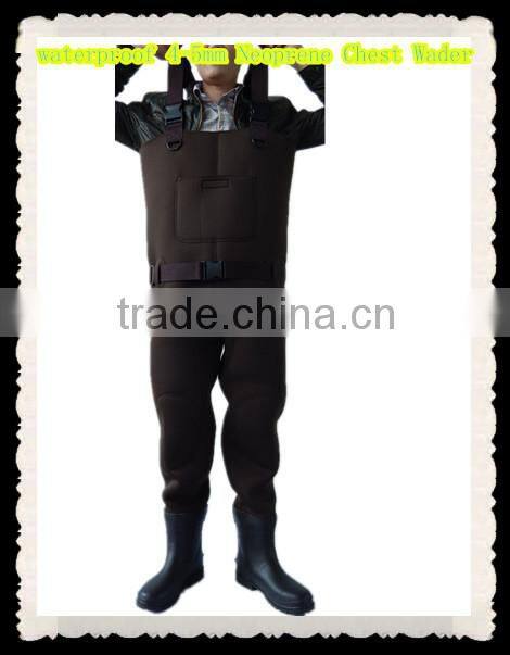 waterproof 4-5mm Neoprene Chest Wader