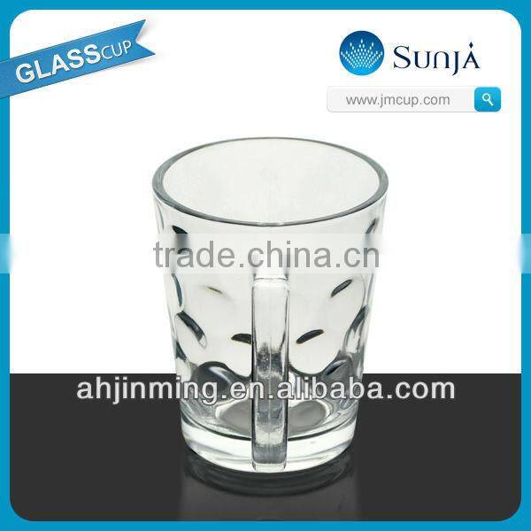 SH55 promotional handle glass cup mugs manufactory drinking water handle mug cup glasses drinking water glass